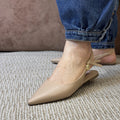 SLINGBACK RASTEIRA DETALHE LATERAL MOEDA - COGUMELO