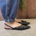 SLINGBACK 3 FIVELAS - PRETO