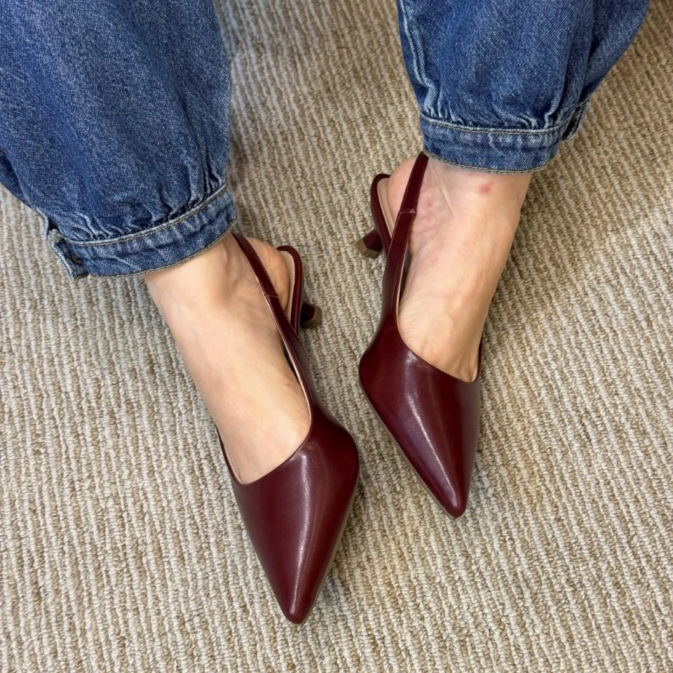 SLINGBACK BÁSICO SALTO TAÇA - HIBISCO