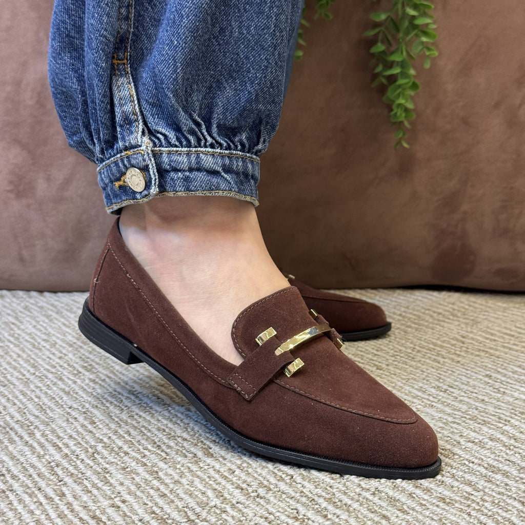 MOCASSIM BICO REDONDO SUEDE - TERRA
