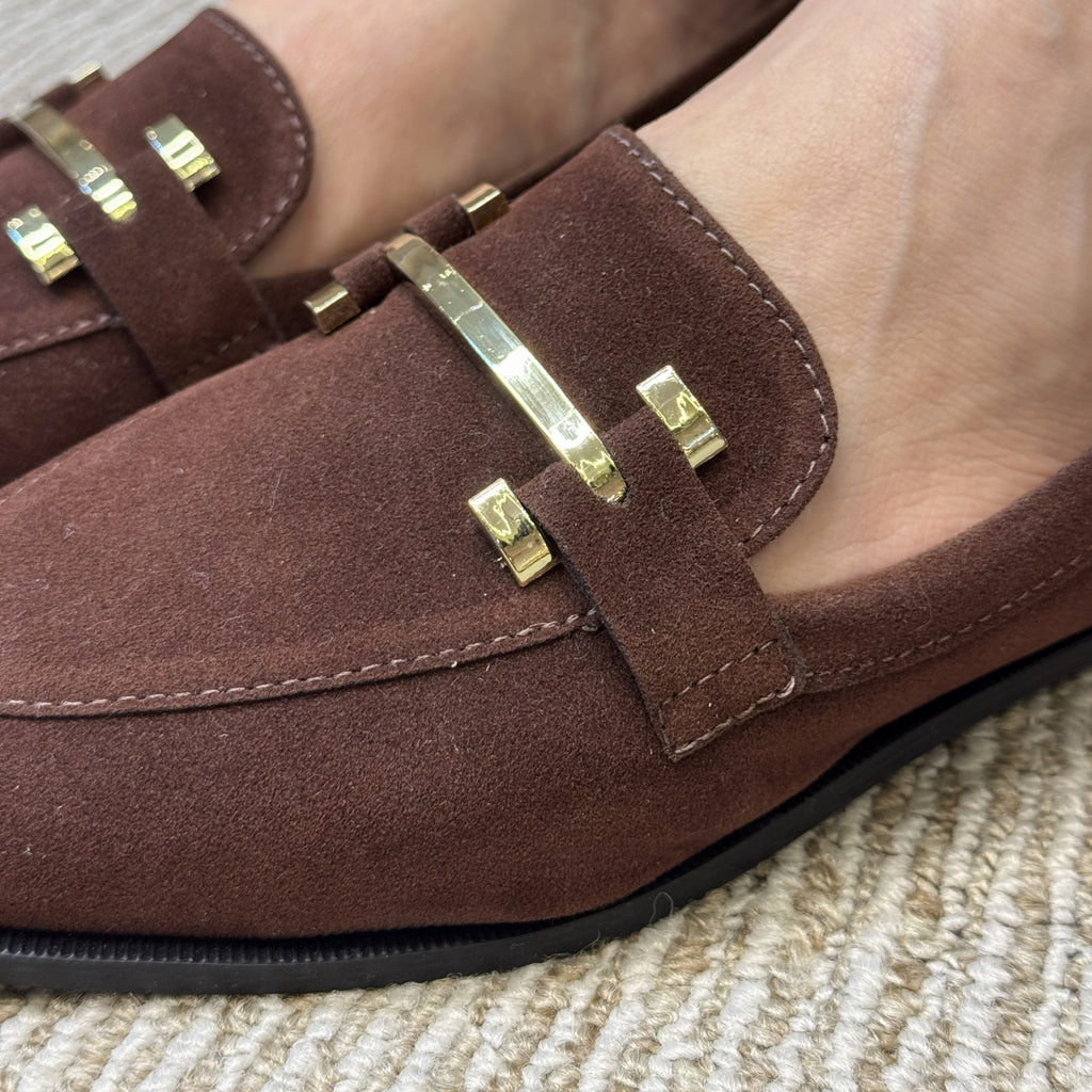 MOCASSIM BICO REDONDO SUEDE - TERRA